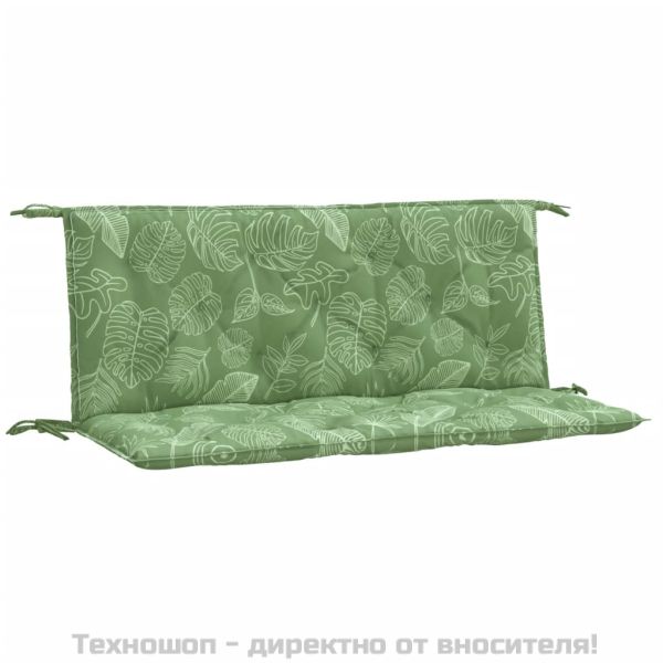 Възглавници за градински пейки 2 бр на листа 120x50x7 см плат