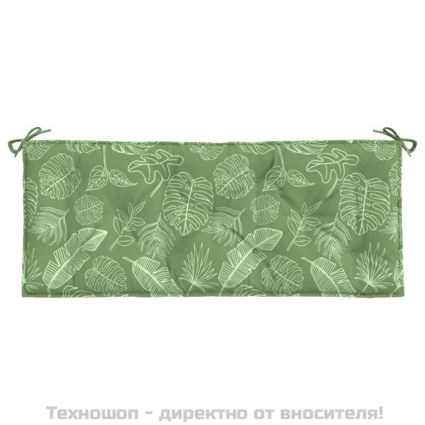 Възглавници за градински пейки 2 бр на листа 120x50x7 см плат