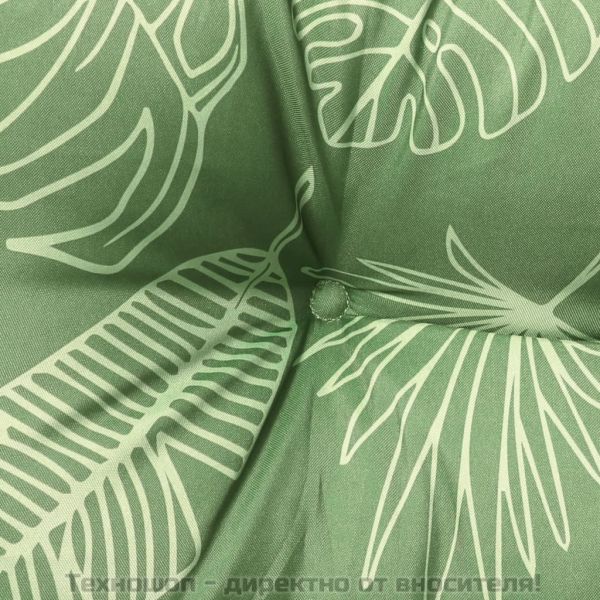 Възглавници за градински пейки 2 бр на листа 120x50x7 см плат