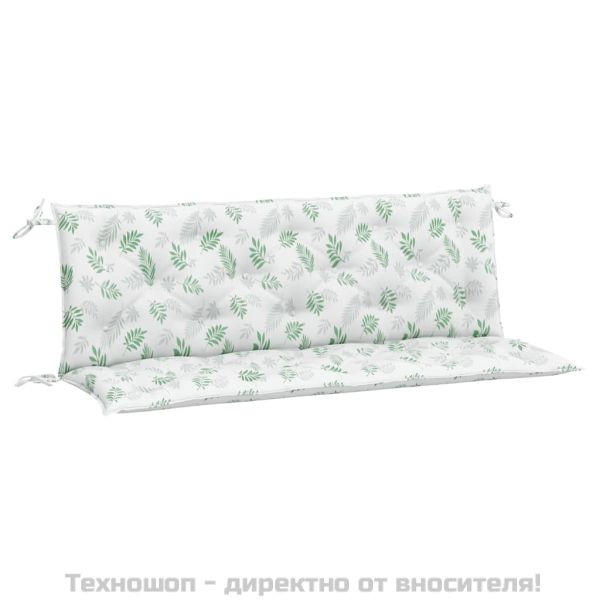 Възглавници за градински пейки 2 бр на листа 150x50x7 см плат