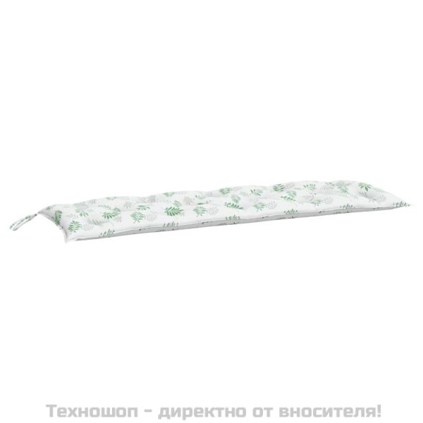 Възглавници за градински пейки 2 бр на листа 150x50x7 см плат