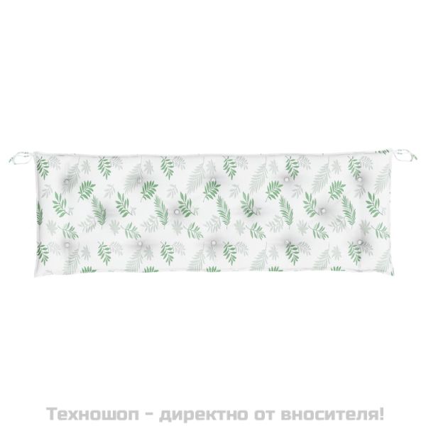 Възглавници за градински пейки 2 бр на листа 150x50x7 см плат