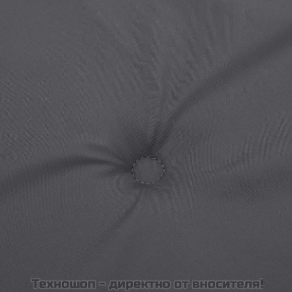 Възглавници за столове с облегалка 2 бр антрацит Оксфорд плат