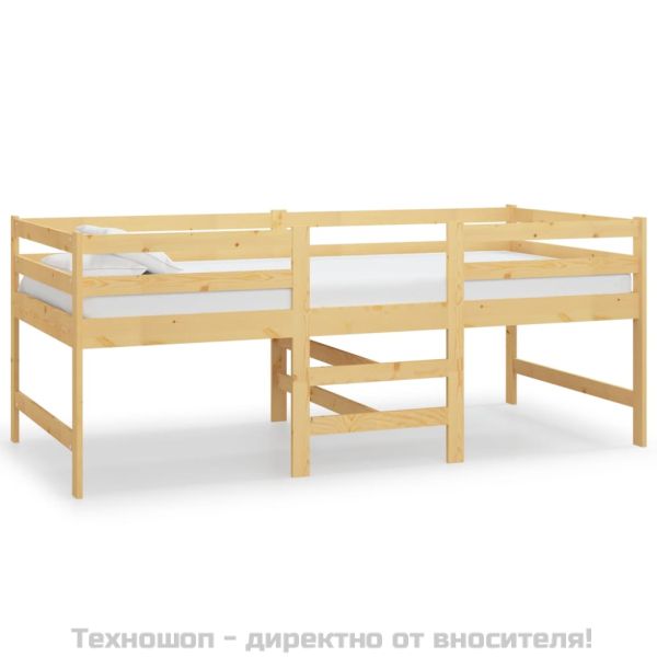 Рамка за легло без матрак, 90x200 см, масивна чамова дървесина