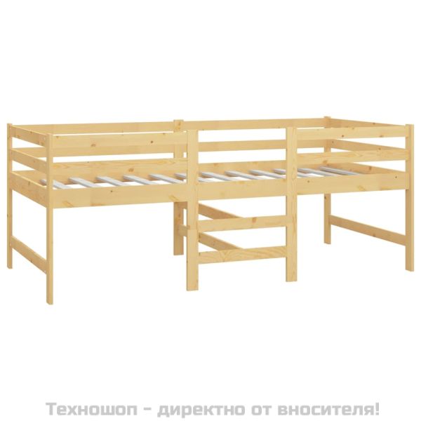 Рамка за легло без матрак, 90x200 см, масивна чамова дървесина