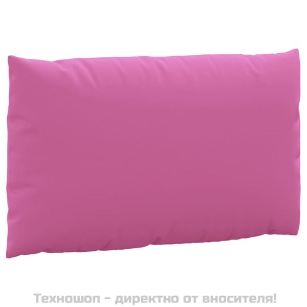 Палетни възглавници, 3 бр, розови, плат Оксфорд