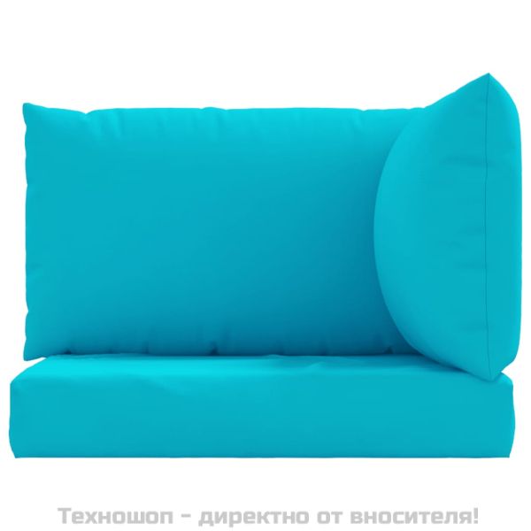 Палетни възглавници, 3 бр, тюркоаз, плат Оксфорд