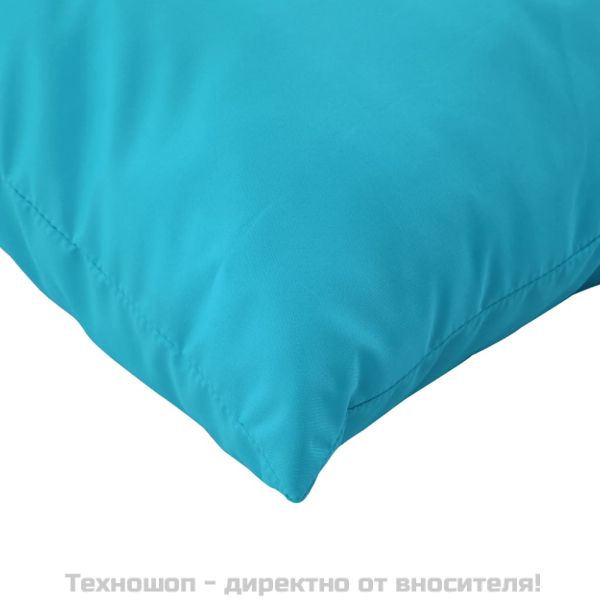 Палетни възглавници, 3 бр, тюркоаз, плат Оксфорд