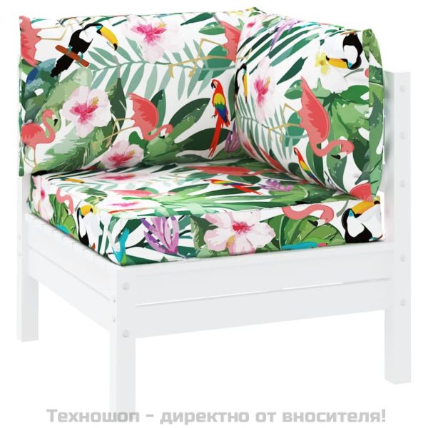 Палетни възглавници, 3 бр, многоцветни, плат Оксфорд