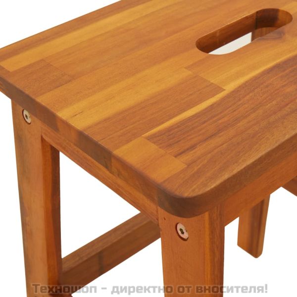 Табуретка с 2 стъпала, 40x38x50 см, масивна акация