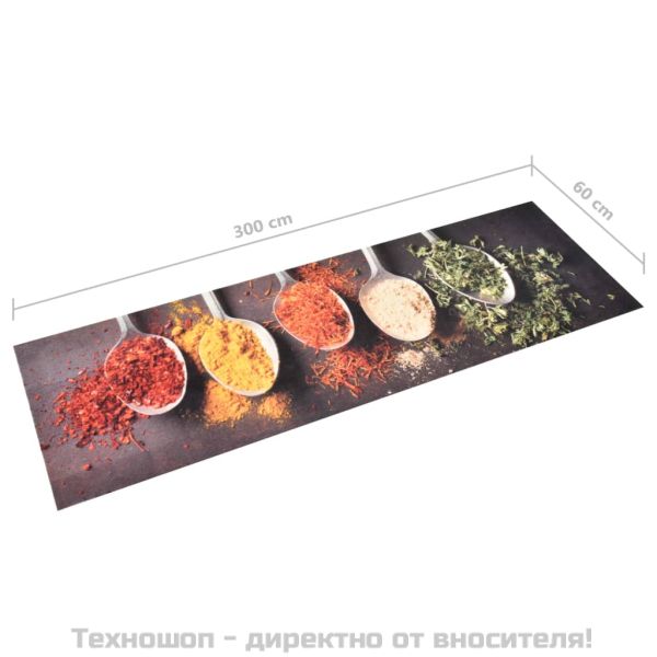 Кухненско килимче, перимо, лъжици, 60x300 см