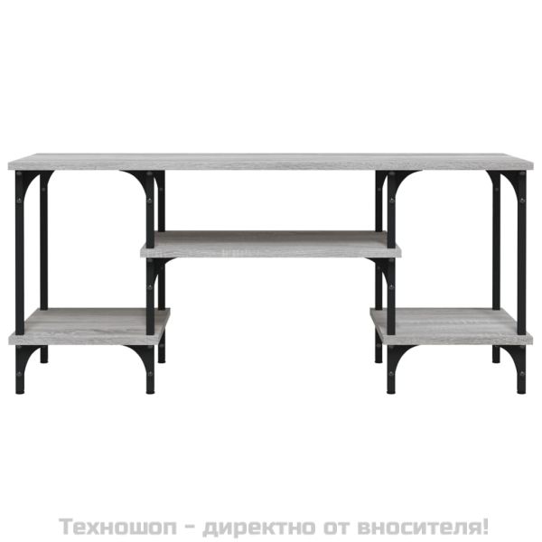 ТВ шкаф, сив сонома, 102x35x45,5 см, инженерно дърво