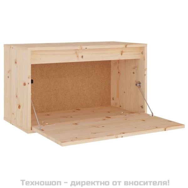 Стенен шкаф, 60x30x35 см, бор масив