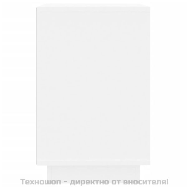 Сайдборд, бял, 102x35x60 см, инженерно дърво