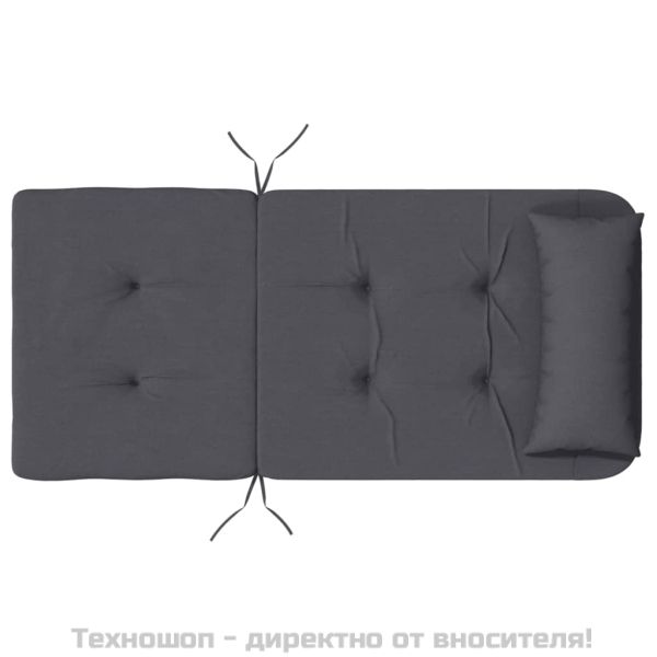 Възглавници за столове Адирондак, 2 бр, антрацит, Оксфорд плат