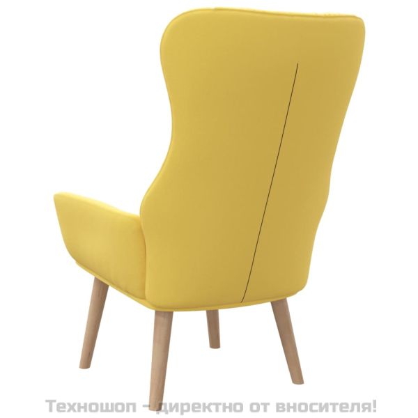 Релакс стол, горчица жълто, текстил