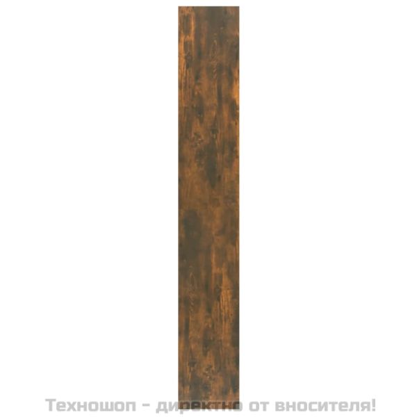 Библиотека/разделител за стая, опушен дъб, 40x30x198 см