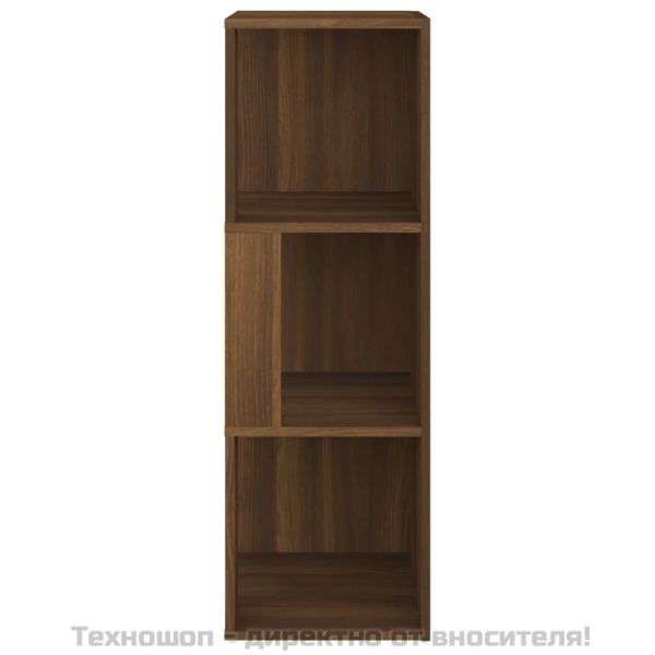 Ъглов шкаф, кафяв дъб, 33x33x100 см, инженерно дърво