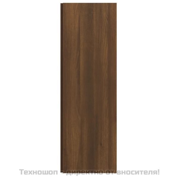 Ъглов шкаф, кафяв дъб, 33x33x100 см, инженерно дърво