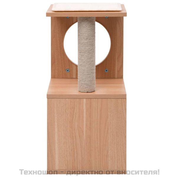 Котешко дърво със сизалени стълбове, подложка, 60 см