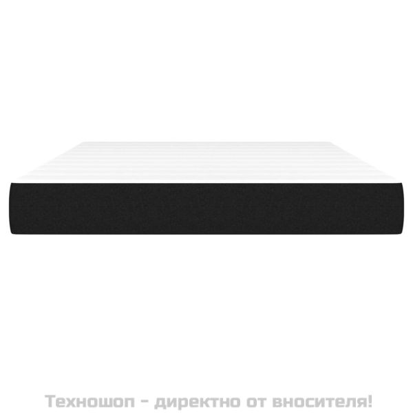 Матрак за легло с покет пружини черен 140x200x20 см плат