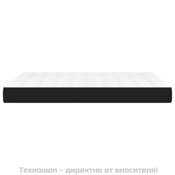 Матрак за легло с покет пружини черен 140x200x20 см плат