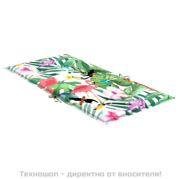 Възглавници за стол с ниска облегалка 4 бр многоцветни текстил