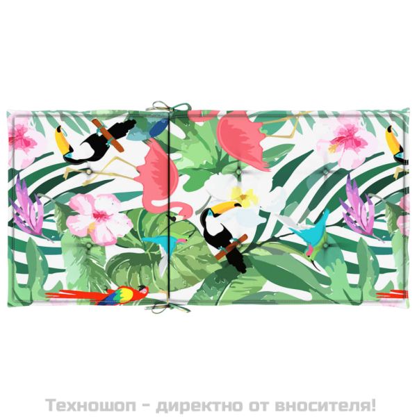 Възглавници за стол с ниска облегалка 4 бр многоцветни текстил