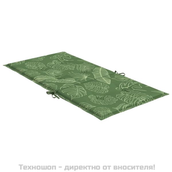 Възглавници за стол с ниска облегалка, 4 бр, на листа, текстил