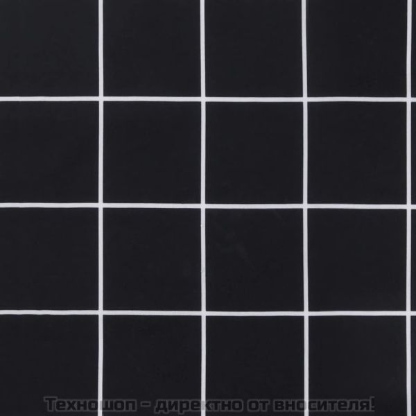 Възглавници за градински пейки 2 бр черно каре 120x50x7 см плат