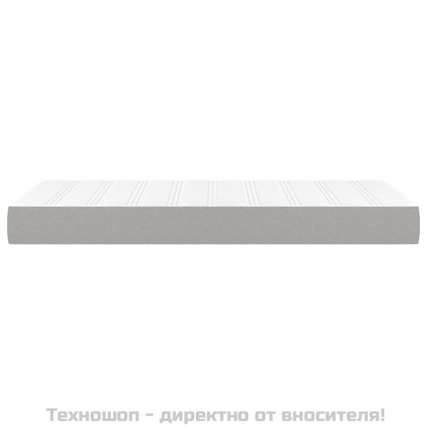 Матрак за легло с покет пружини светлосив 90x190x20 см плат
