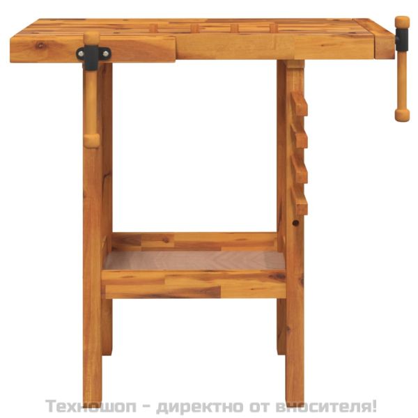 Работна маса с менгемета, 92x48x83 см, акация масив