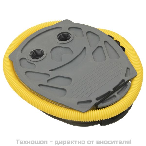 Крачна помпа, 26x18 см, PP и PE, сиво и жълто