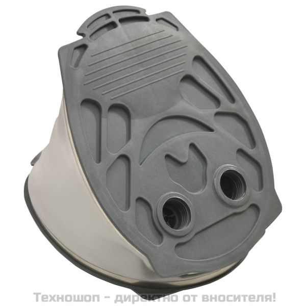 Крачна помпа, 26x18 см, PP и PE, сиво и жълто