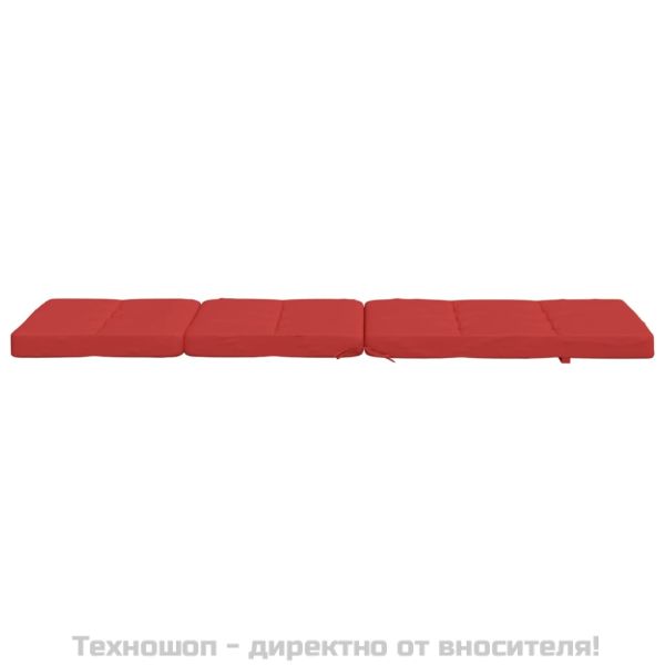 Възглавници за столове шезлонги 2 бр червени Оксфорд плат