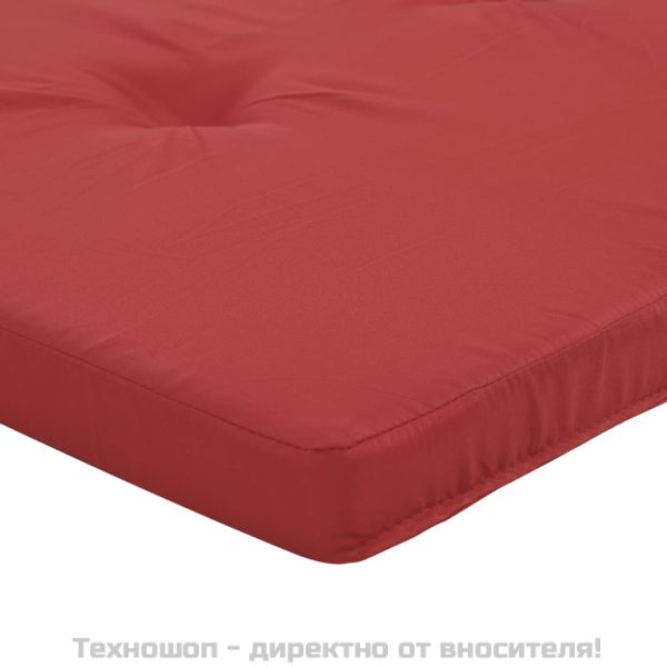 Възглавници за столове шезлонги 2 бр червени Оксфорд плат