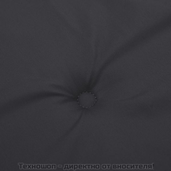 Възглавници за столове шезлонги 2 бр черни Оксфорд плат