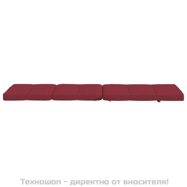 Възглавници за столове шезлонги 2 бр виненочервени Оксфорд плат