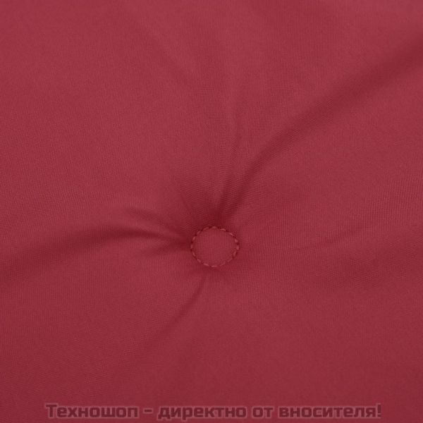 Възглавници за столове шезлонги 2 бр виненочервени Оксфорд плат