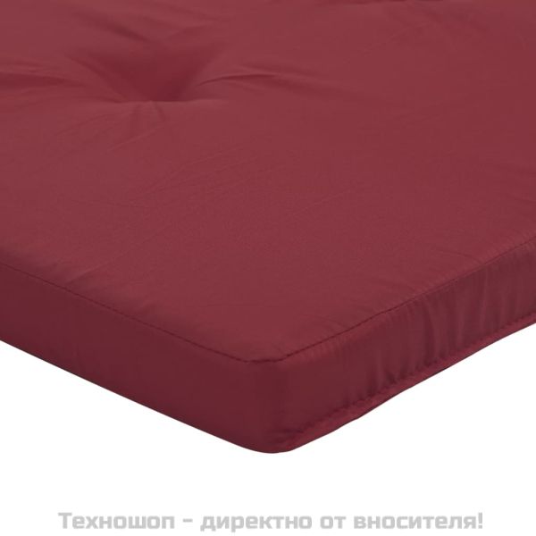 Възглавници за столове шезлонги 2 бр виненочервени Оксфорд плат