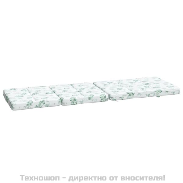 Възглавници за столове с облегалка 2 бр на листа Оксфорд плат