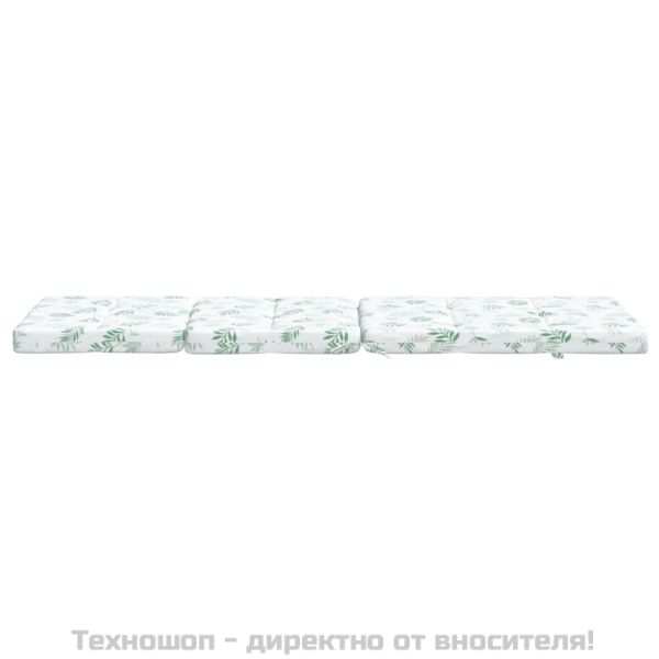 Възглавници за столове с облегалка 2 бр на листа Оксфорд плат