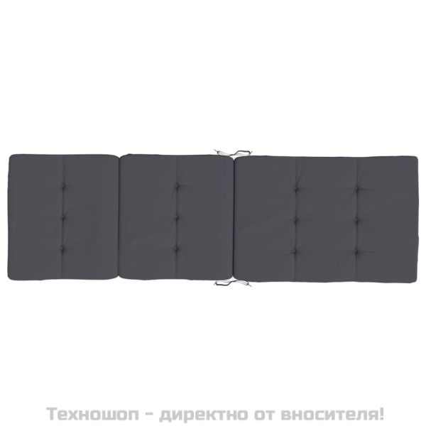 Възглавници за столове шезлонги 2 бр антрацит Оксфорд плат