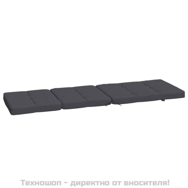 Възглавници за столове шезлонги 2 бр антрацит Оксфорд плат