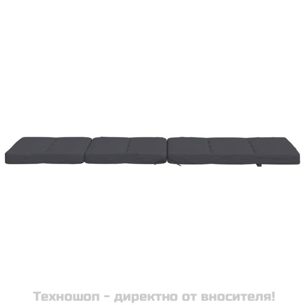 Възглавници за столове шезлонги 2 бр антрацит Оксфорд плат