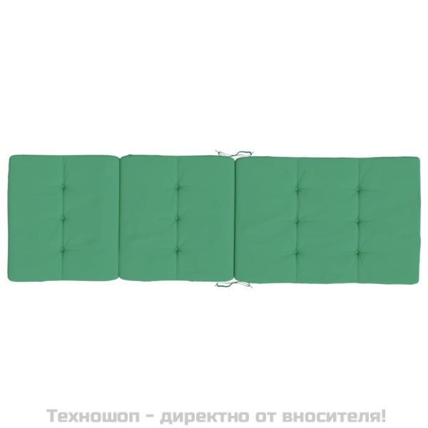 Възглавници за столове шезлонги 2 бр зелени Оксфорд плат