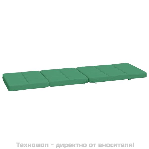 Възглавници за столове шезлонги 2 бр зелени Оксфорд плат