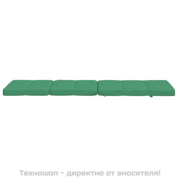 Възглавници за столове шезлонги 2 бр зелени Оксфорд плат