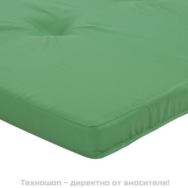 Възглавници за столове шезлонги 2 бр зелени Оксфорд плат