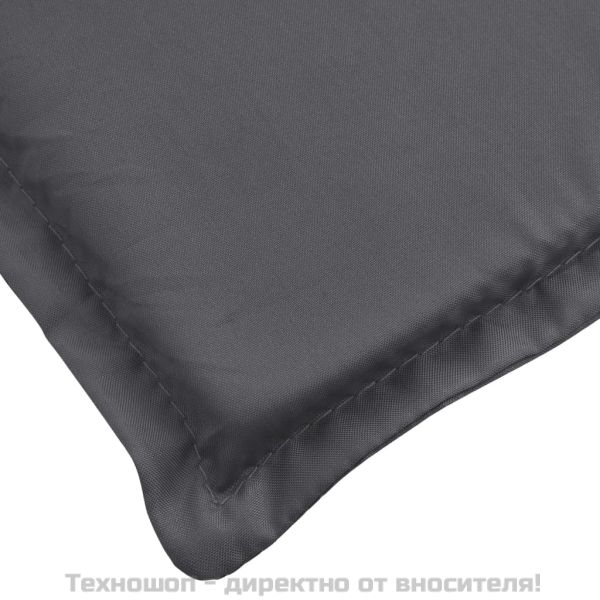 Шалте за шезлонг, антрацит, 180x60x4 см, Оксфорд плат